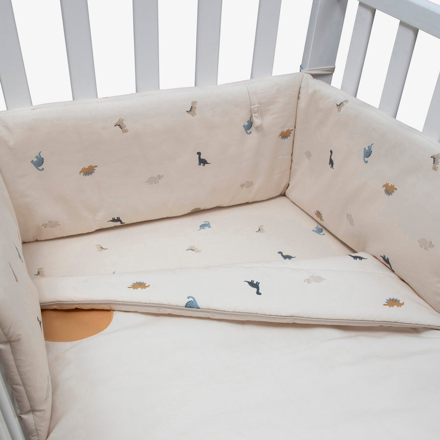 סט מצעים לעריסה דינו