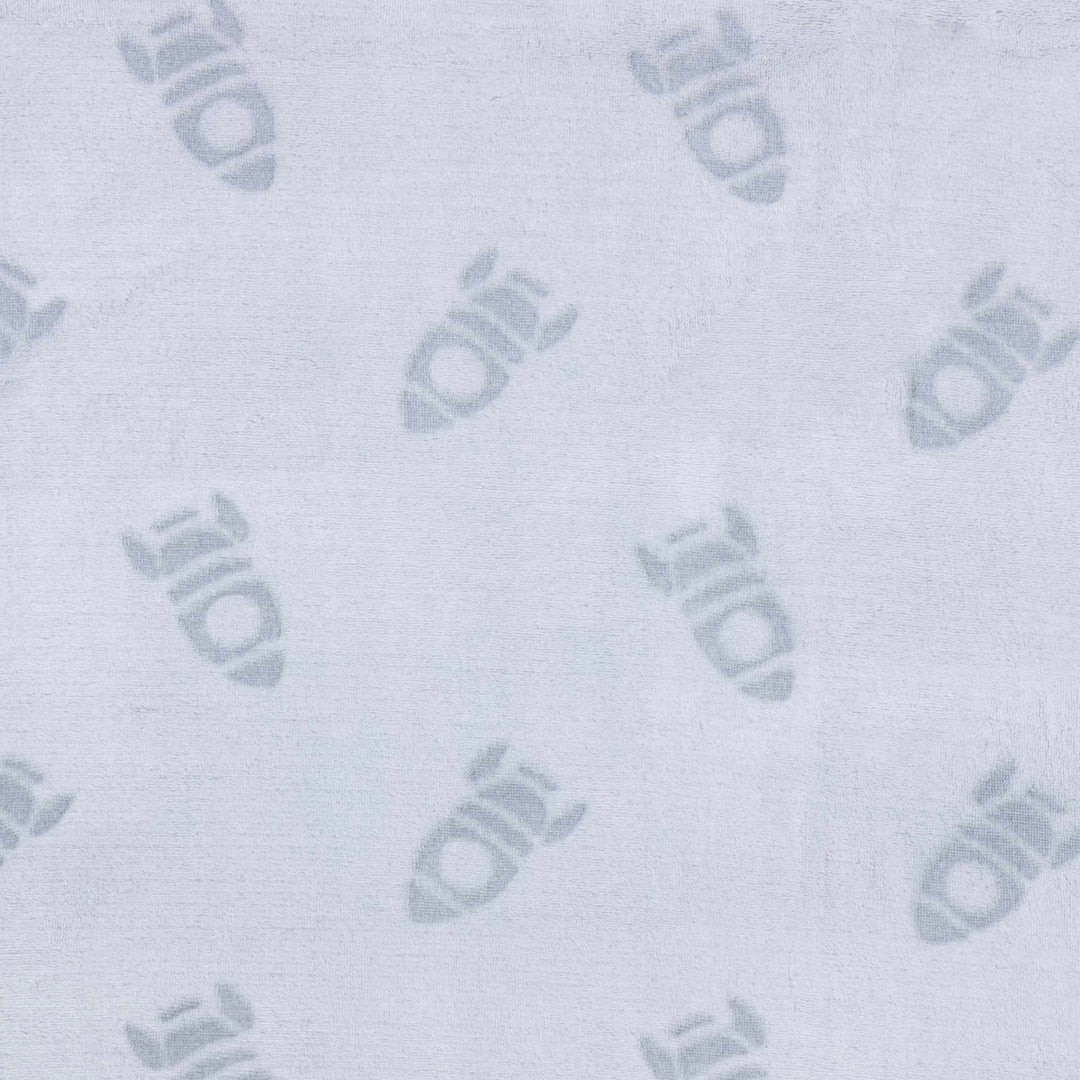 שמיכת קורל פליז לעגלה חלליות תכלת