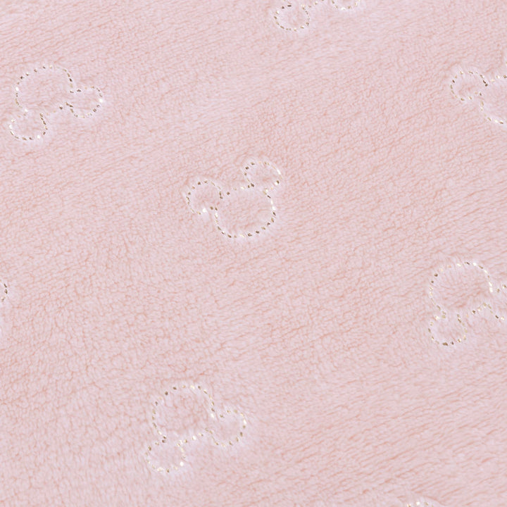 שמיכת קורל פליז לעגלה מיקי פויל ורוד