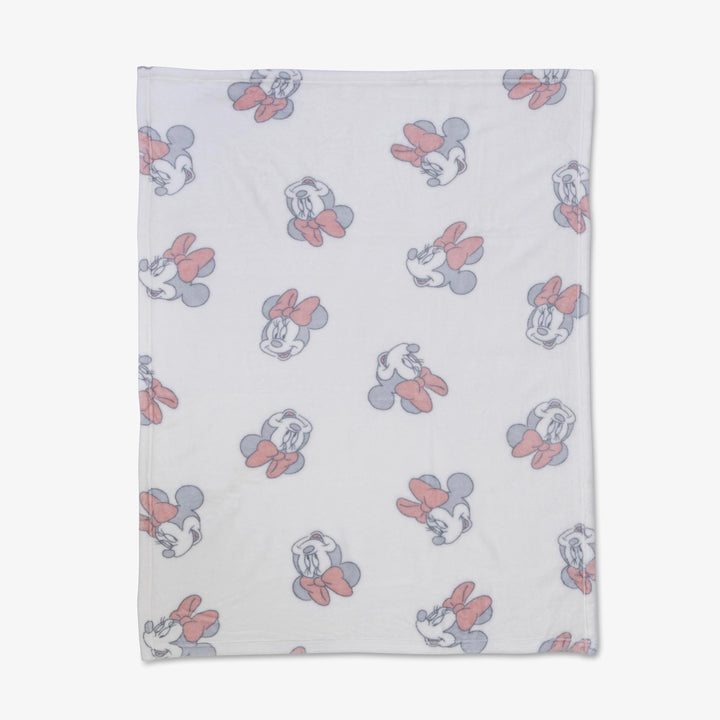 שמיכת קורל פליז לעגלה מיני שמנת