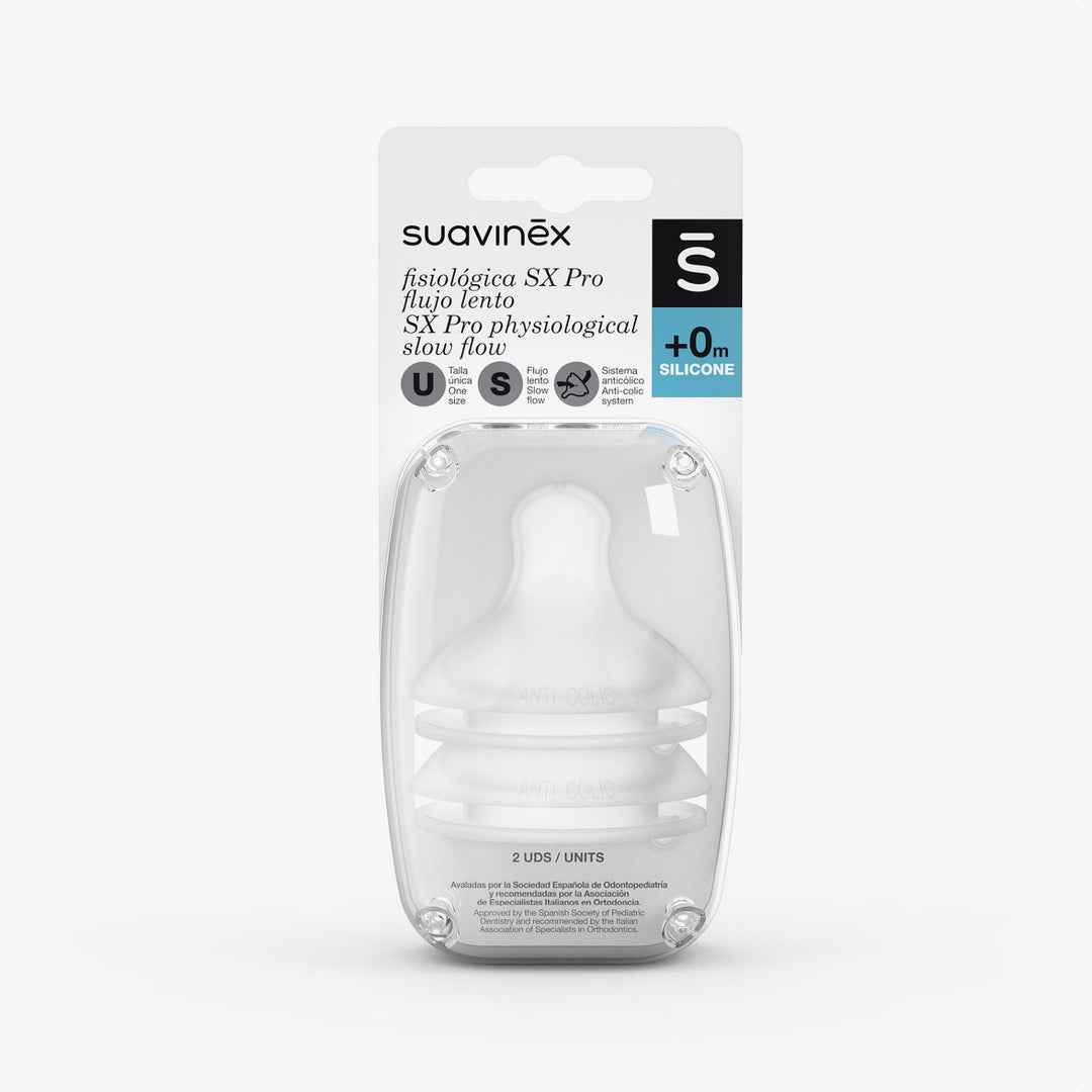 זוג פטמות סיליקון S פיז' לבקבוק