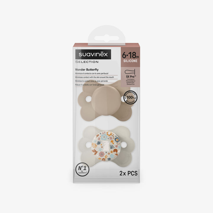 זוג מוצצים 6-18 וונדרלנד בז'