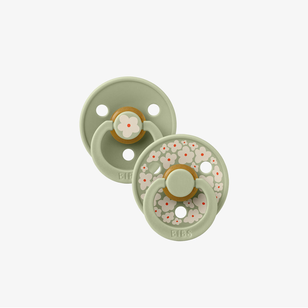 מוצצים לטקס ירוק פרחים סטודיו 0-6 -ביבס