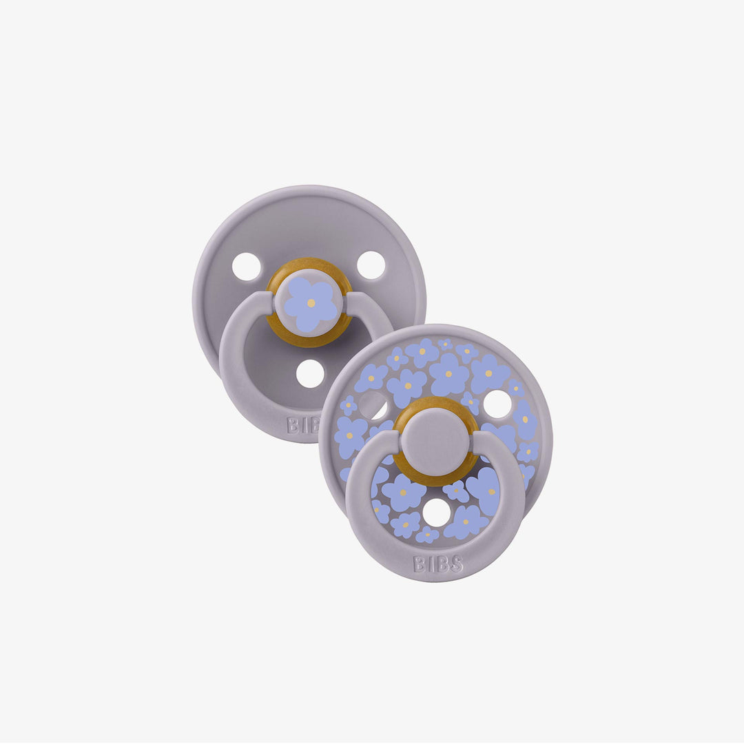 מוצצים לטקס סגול פרחים סטודיו 0-6 -ביבס