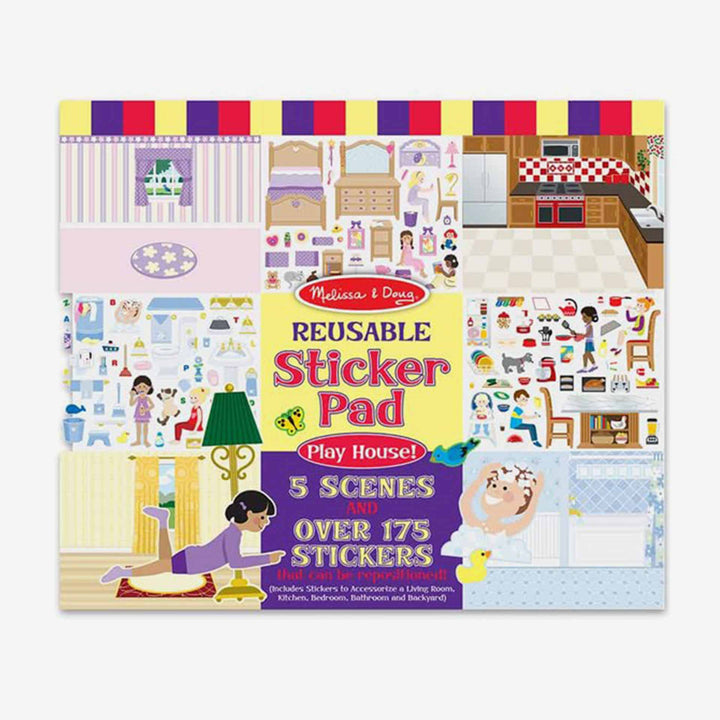 חוברת מדבקות רב פעמית עיצוב הבית