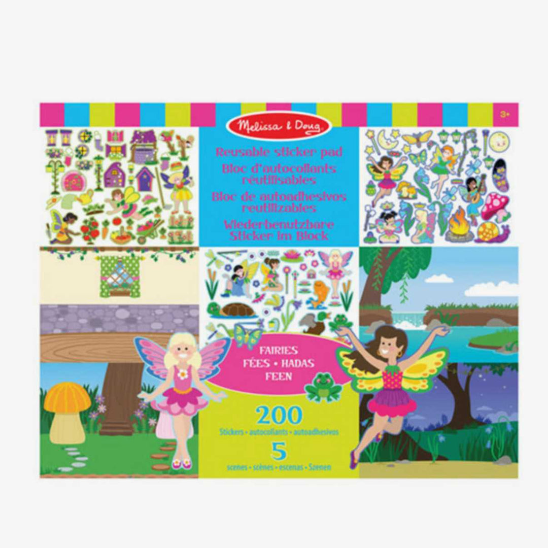 חוברת מדבקות רב פעמית פיות