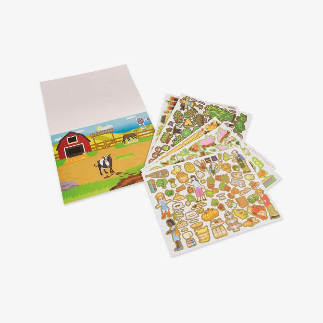 חוברת מדבקות רב פעמיות חווה- מליסה ודאג