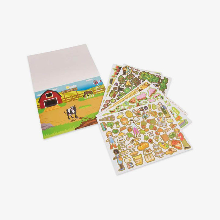 חוברת מדבקות רב פעמיות חווה- מליסה ודאג