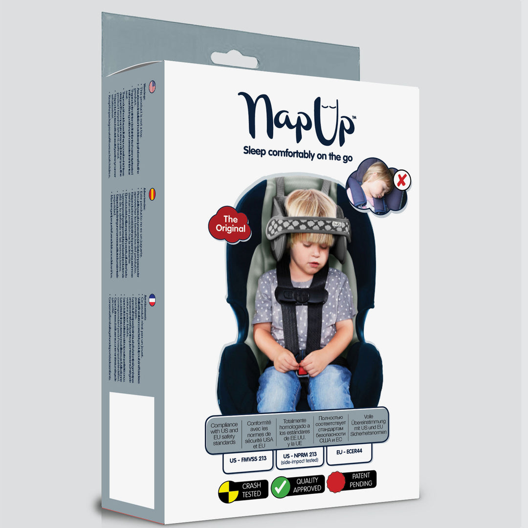 תומך ראש לנסיעות אפור