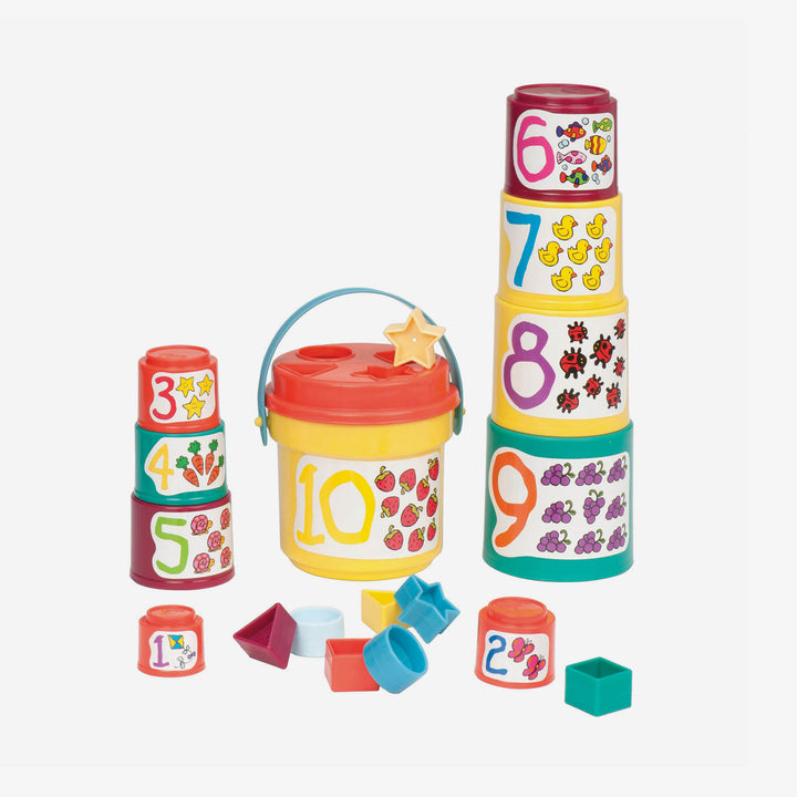 מגדל כוסות התאם צורה