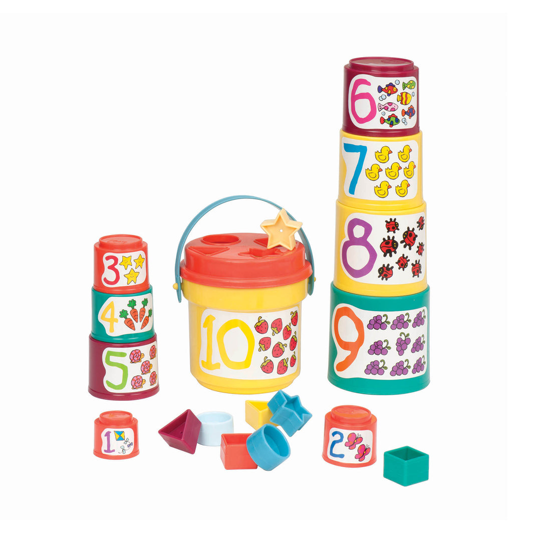 מגדל כוסות התאם צורה