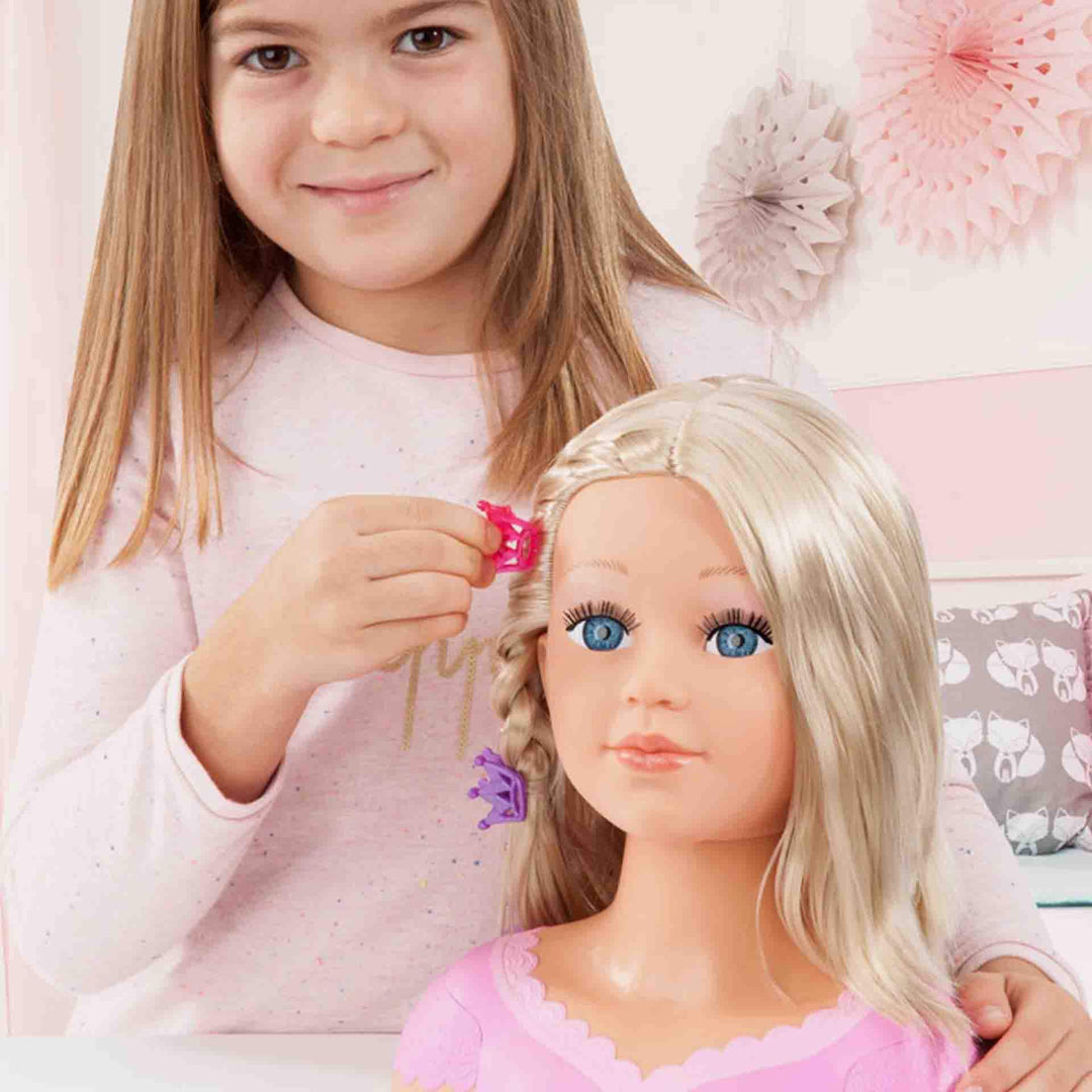 ראש בובה שרלין עם אביזרים