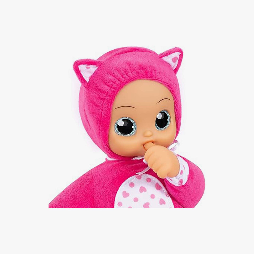 בובת תינוק אוברול ורוד 30 סמ ואביזרים