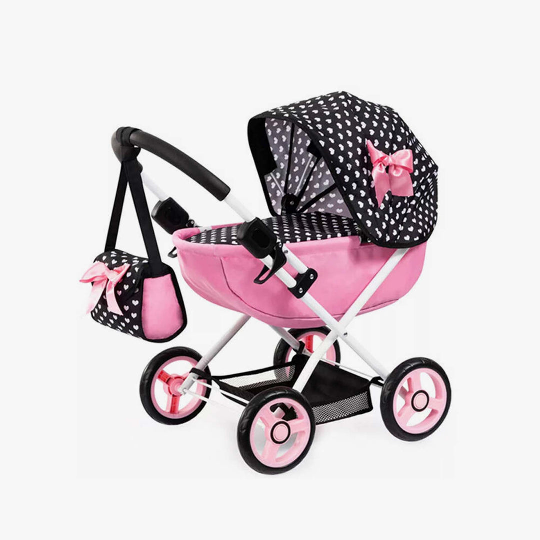 עגלת בובה פפיון ורוד