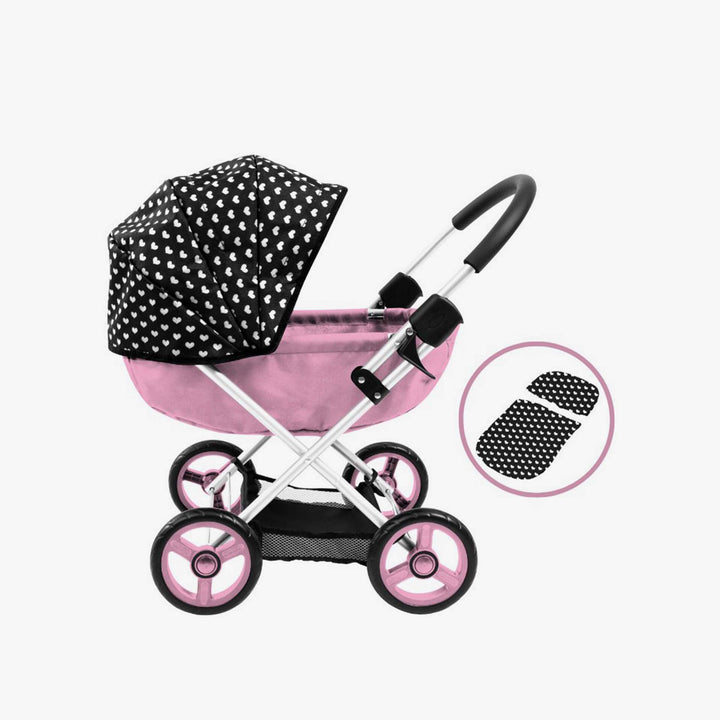 עגלת בובה פפיון ורוד