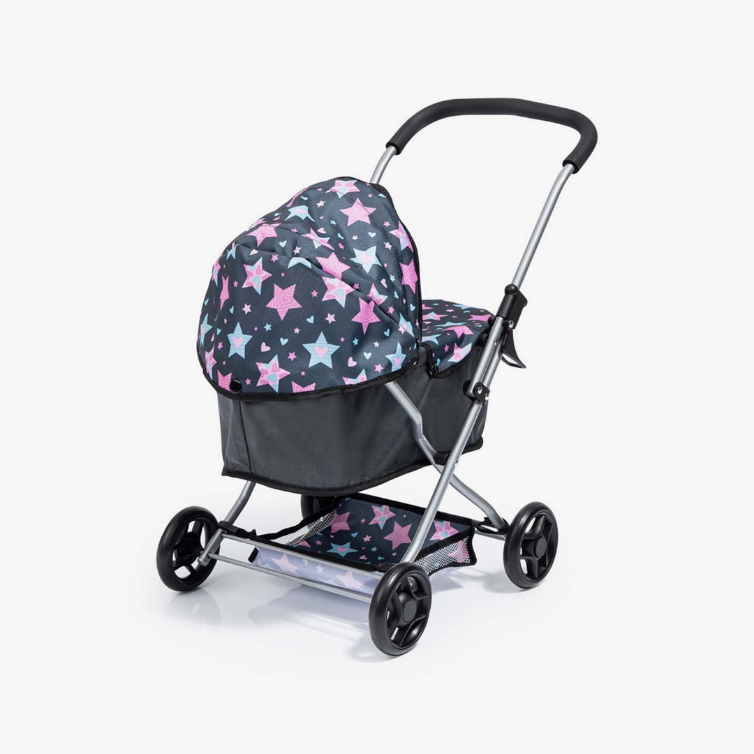 עגלת בובה כוכבים שחור