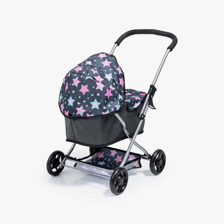 עגלת בובה כוכבים שחור