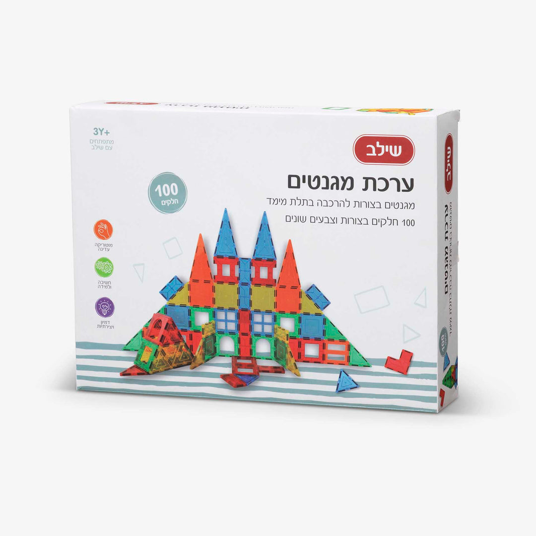 ערכת מגנטים 100 חלקים