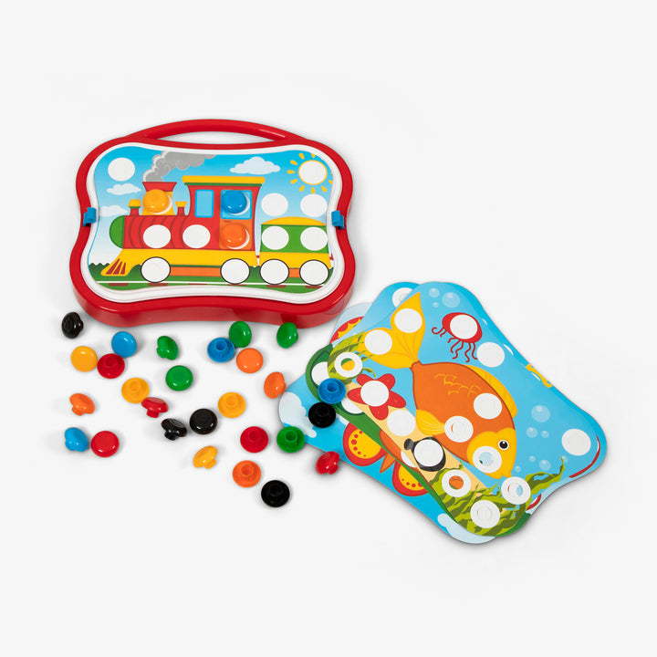 משחק קופסא- כפתורים בצבעים