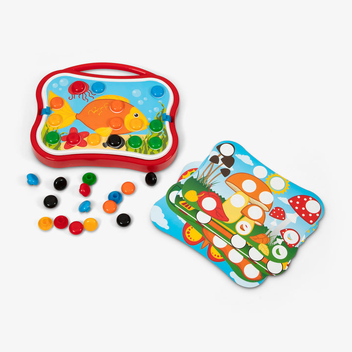 משחק קופסא- כפתורים בצבעים