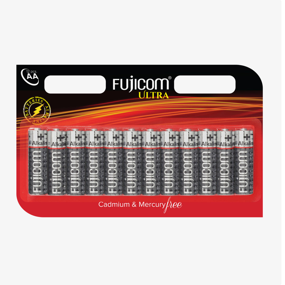 סוללות AA אלקליין אולטרה - 12 יחידות