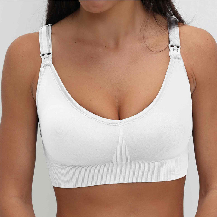 חזיית הנקה ללא תפר אקטיב לבן