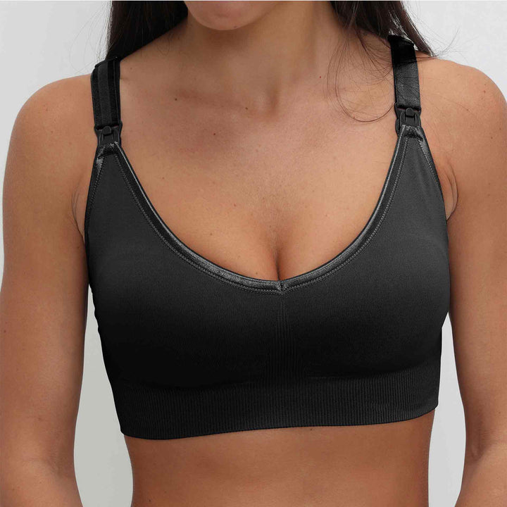 חזיית הנקה ללא תפר אקטיב שחור