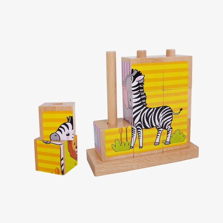 פאזל קובייה עומד חיות בר