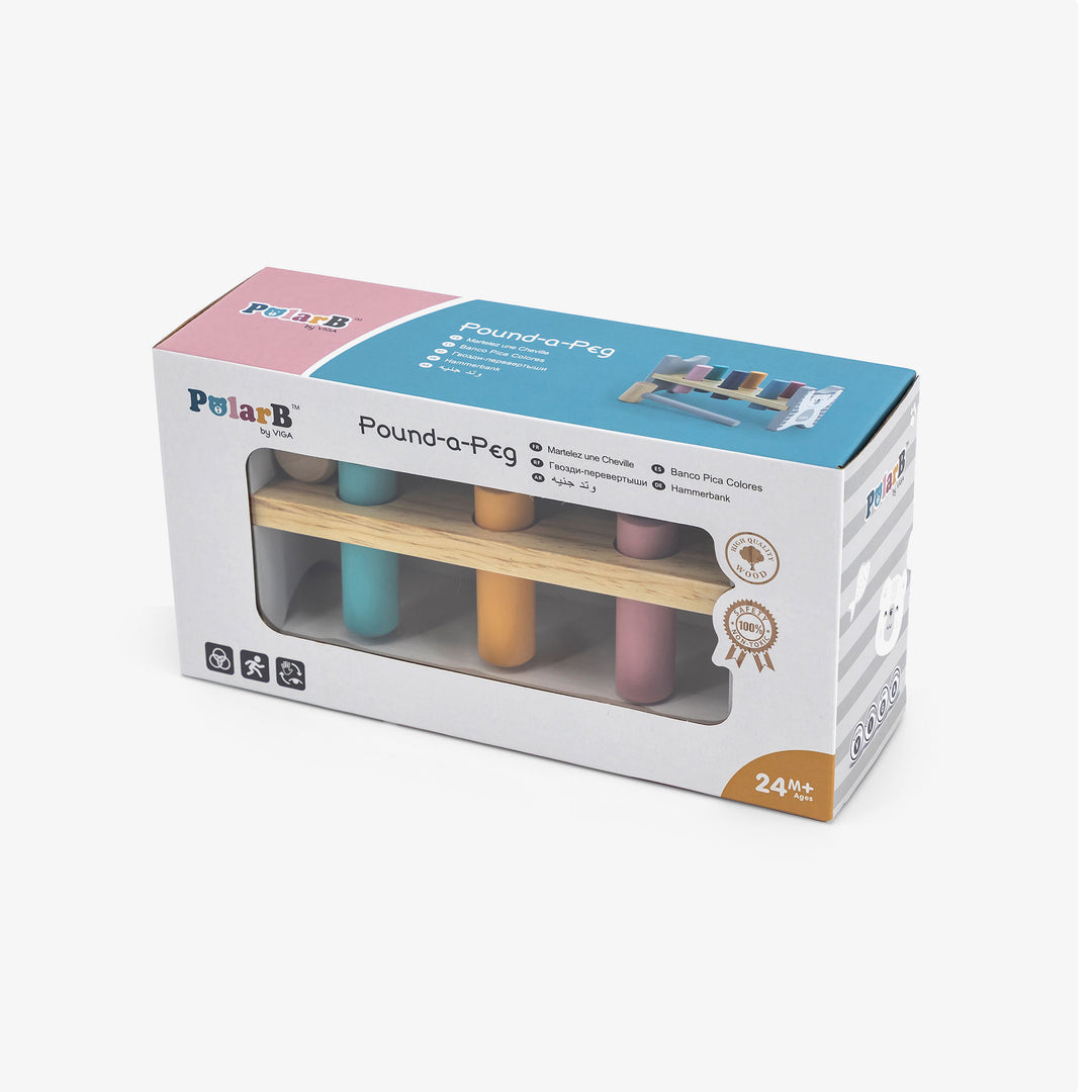 הך פטיש צבעי פסטל מעץ