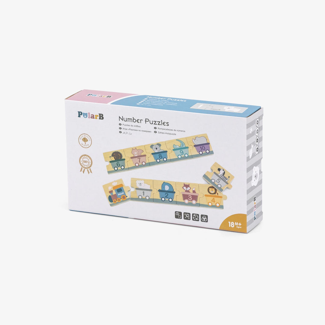 פאזל מספרים מעץ