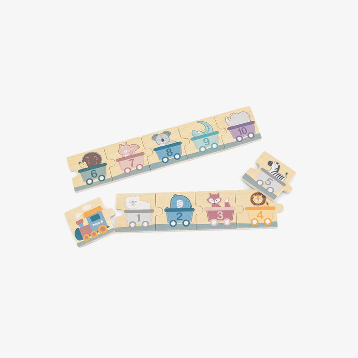 פאזל מספרים מעץ