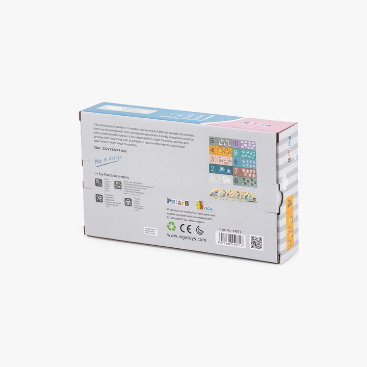 פאזל מספרים מעץ