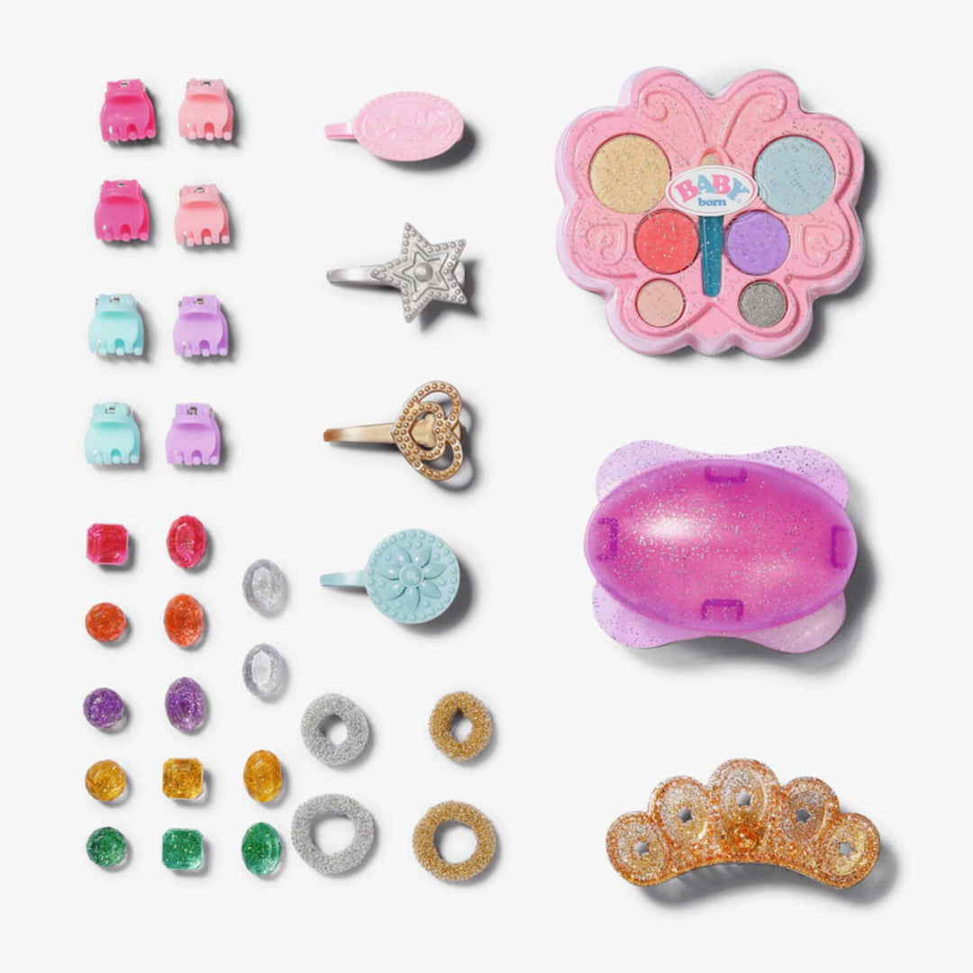 ראש בובה נסיכה עם אביזרים