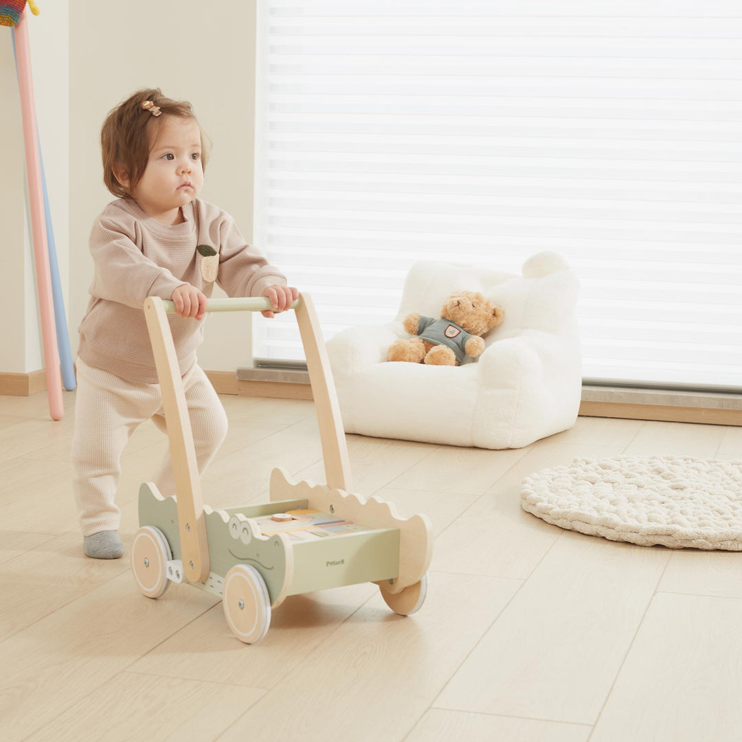 עגלת קוביות עץ תנין