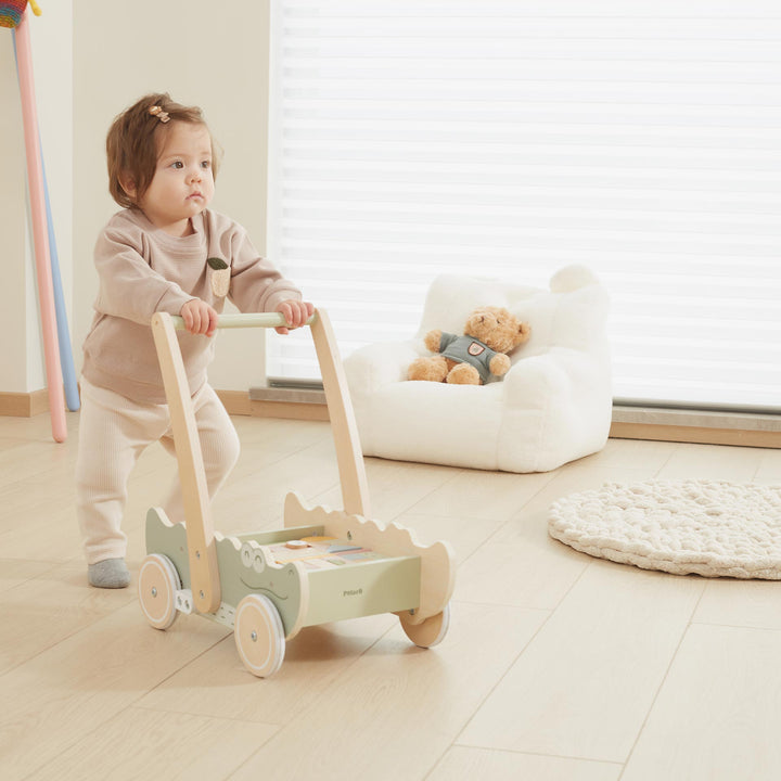 עגלת קוביות עץ תנין