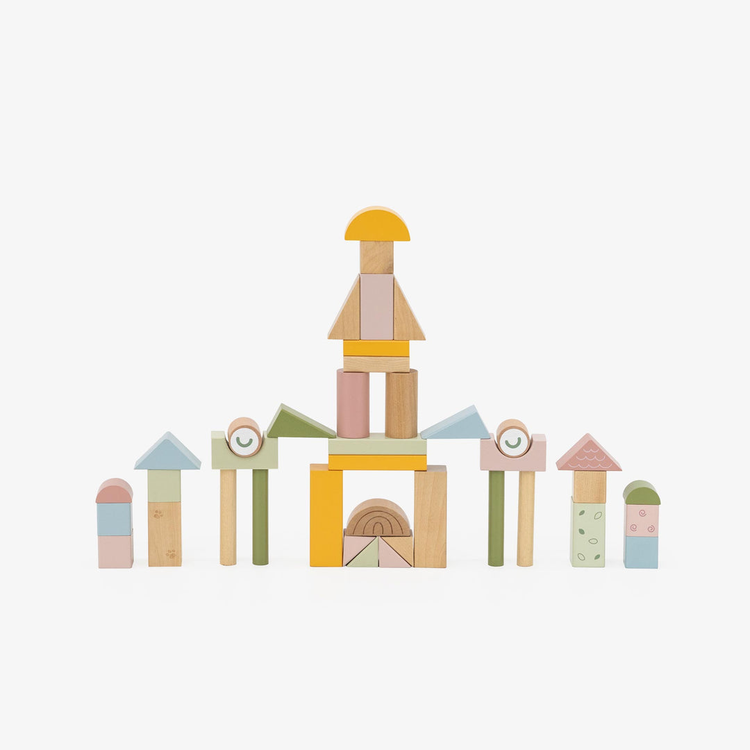 עגלת קוביות עץ תנין