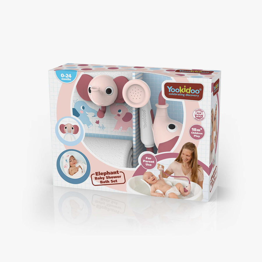 סט פיל לאמבטיה ומגבת ורוד