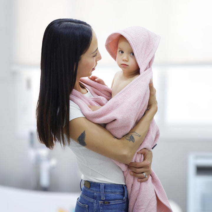 מגבת פרפרים קפוצ'ון קטנה ורוד