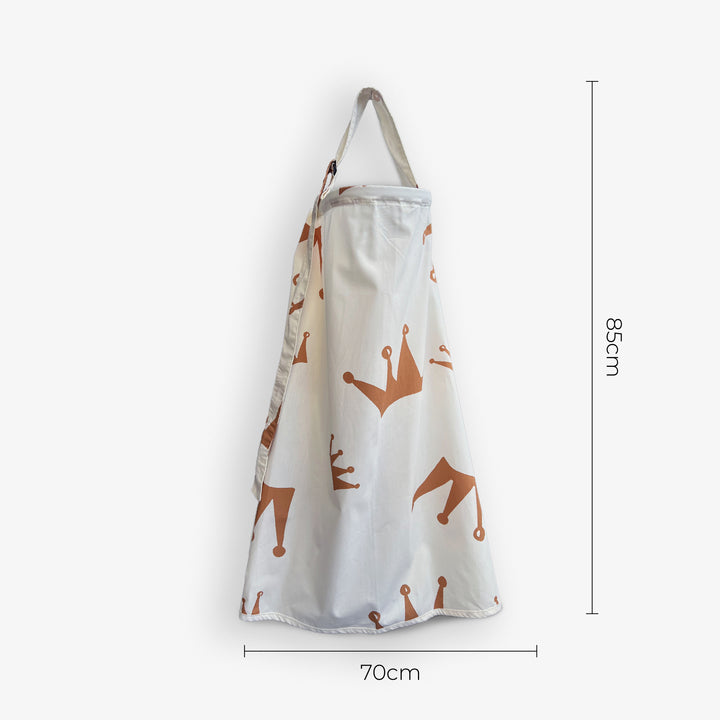 סינר הנקה טרנדי כתרים חום