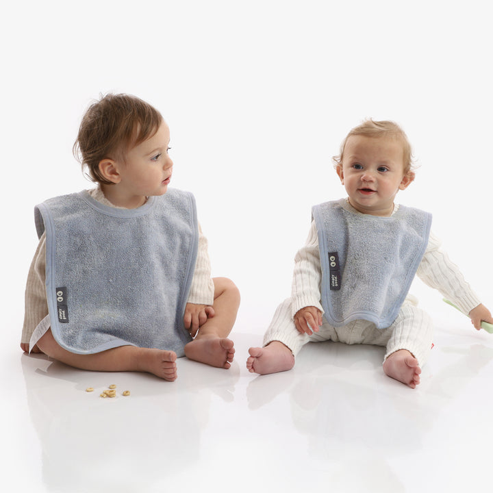 סינר מגבת תכלת לבן פנינה- זוג סינרים