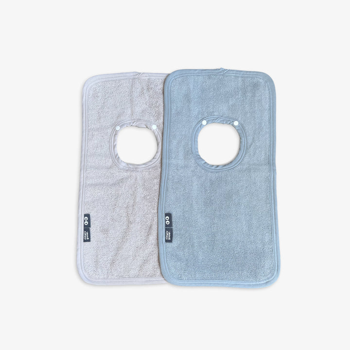 סינר מגבת תכלת לבן פנינה- זוג סינרים