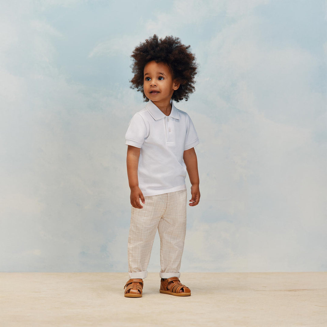 חולצת פולו לבנה