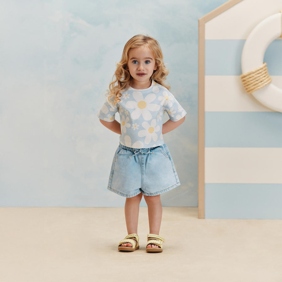 חולצה קצרה פרחונית