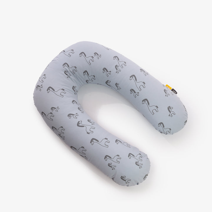 כרית הנקה זברה אפור על תכלת