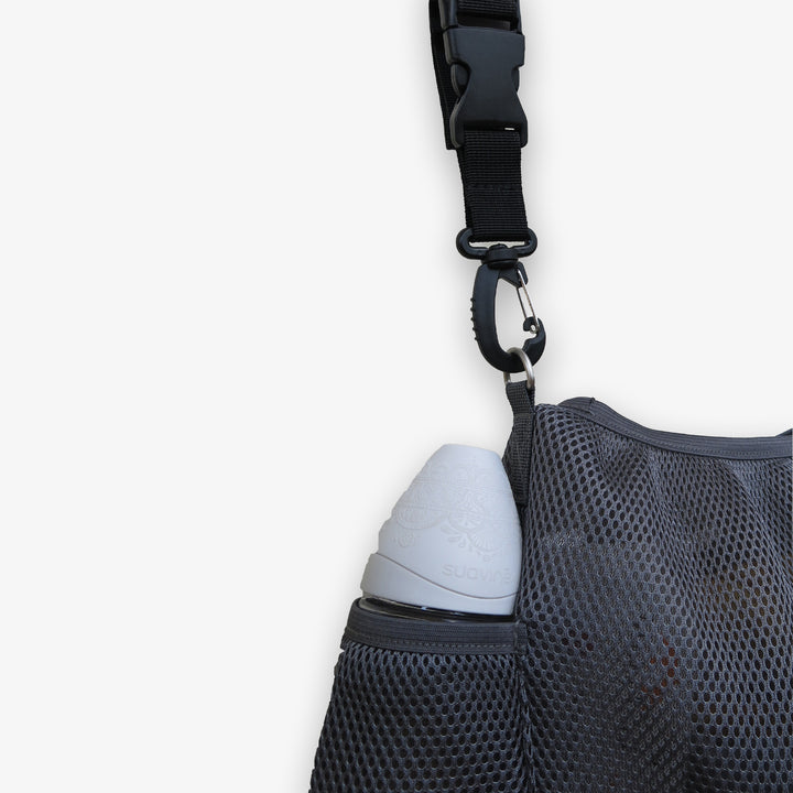 סל רשת אפור לעגלה