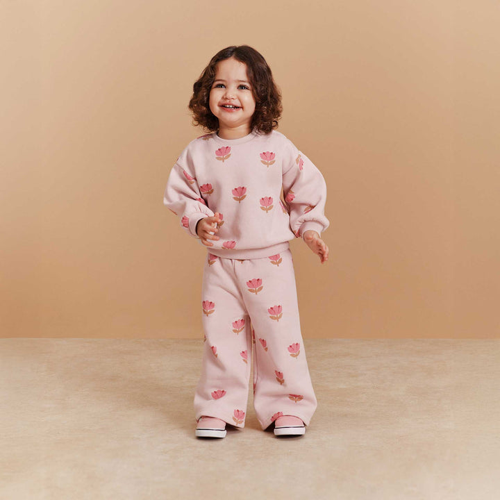 חליפה חורפית הדפס פרחים