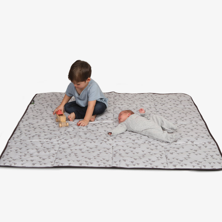 שמיכת פיקניק קיפודים אפור