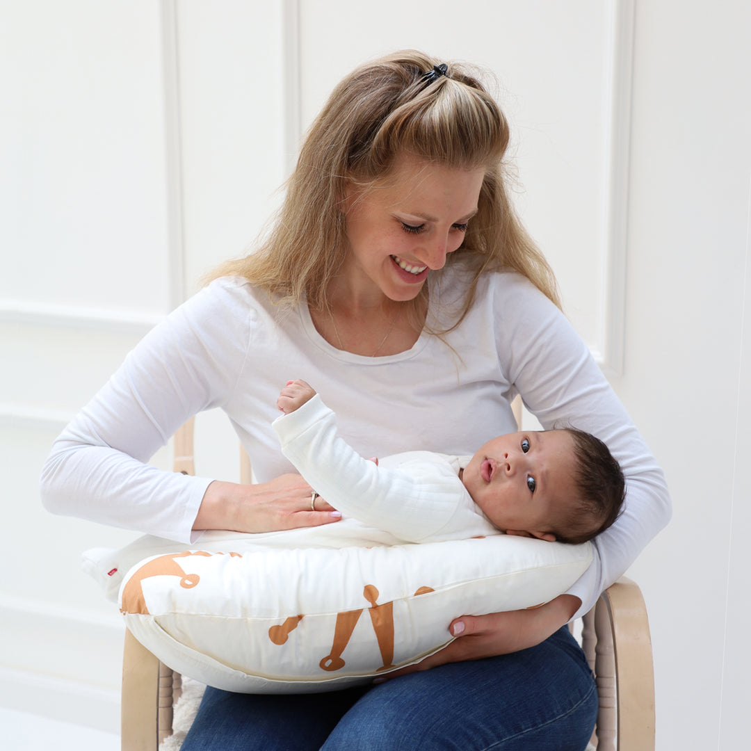 כרית הנקה קומפקט כתרים חום