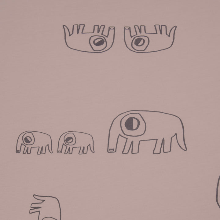 זוג סדינים ללול פיל ורוד