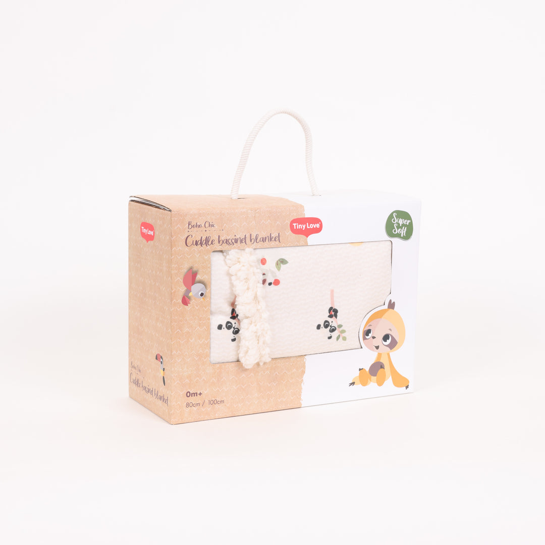 שמיכת פוטר ופרווה דו-צדדית לעריסה Boho